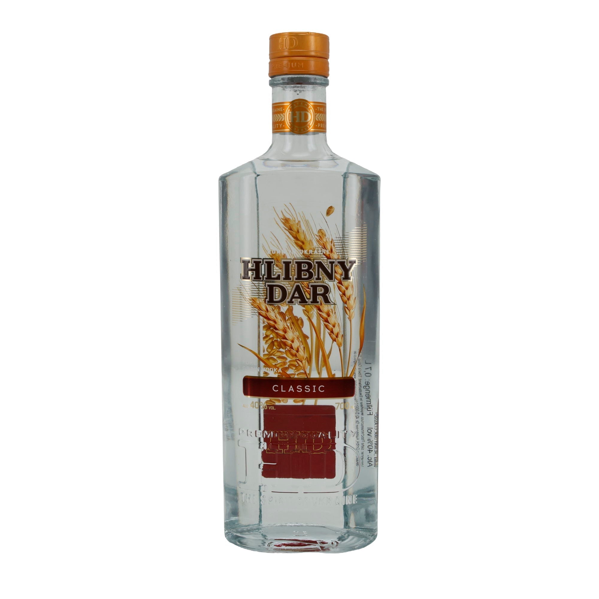 Hlibny Dar | Ukrainischer Wodka | Classic | 40 % vol | 700 ml Wodka